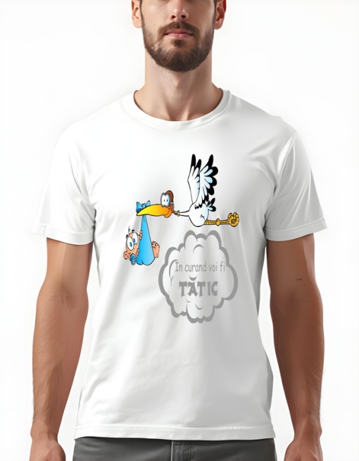 Tricou barbati - IN CURAND VOI FI TATIC