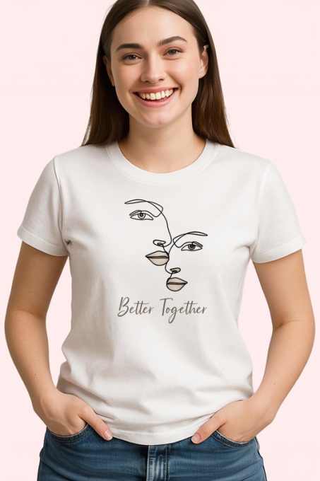 Tricou Better Togheter doua fete, Copii | Dama | Barbat