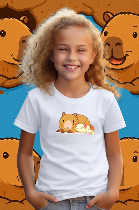 Tricou copii Capybara - Axolotl