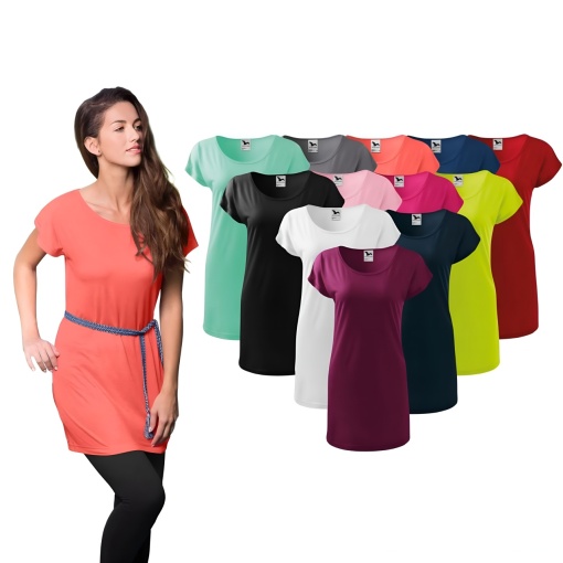 Tricou lung tip rochie damă | 11 culori disponibile - 123