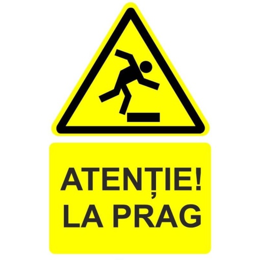 Indicator Atentie la prag indicator de avertizare, Sticker autocolant