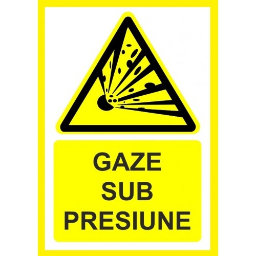 Indicator Pentru gaze sub presiune, Sticker autocolant