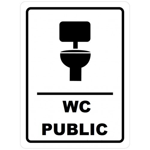 Indicator Placute pentru wc public, Sticker autocolant