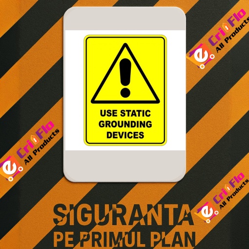 Ground Test Sticker ⚠️ INDICATOARE 🛑 Indicator Use Static Grounding Devices Safety Sign ...