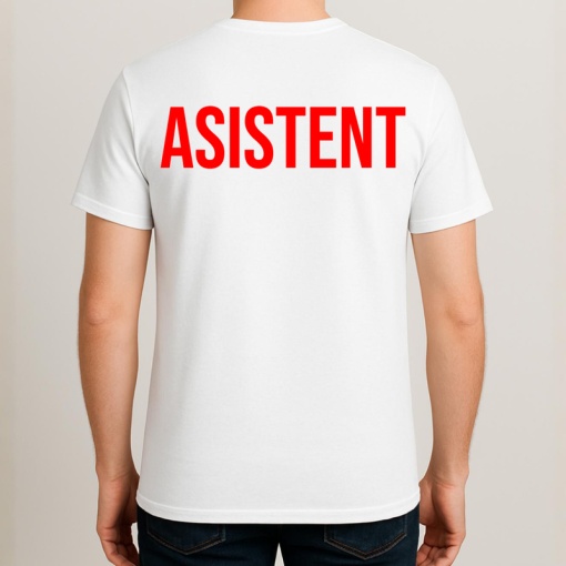 Tricou ASISTENT, Personalizat | Unisex Dama si Barbat