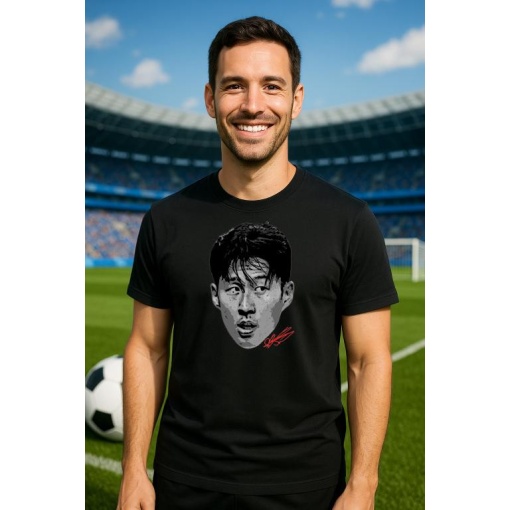 Tricou Barbat cu Fotbalistul Son Heung - min - Tottenham Hotspur