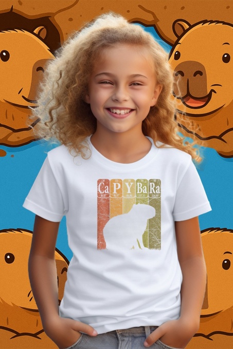 Tricou copii Capybara - Tabelul periodic al elementelor