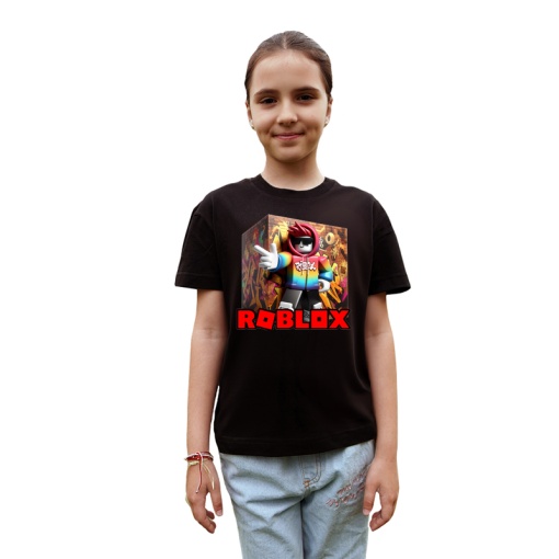 Tricou Copii Roblox Aruncatorul De Lava din bumbac 100%