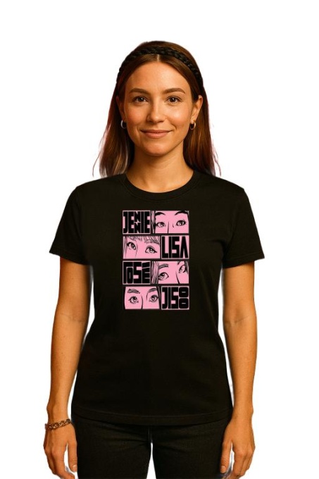 Tricou KPOP dama cu trupa formatia JENIE LISA ROSE JISOO , music Coreean 220