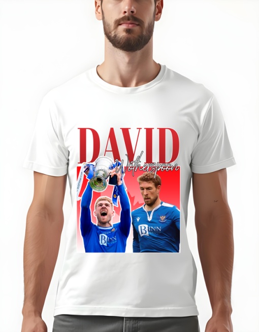 Tricou pentru barbati - David Wotherspoon - Eroul Scoțian - David Wotherspoon, St Johnstone, fotbal barbati