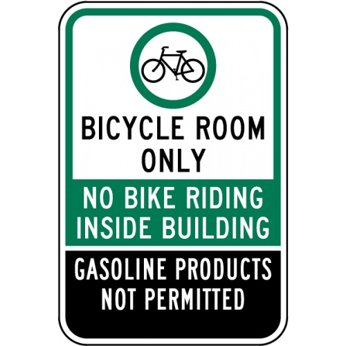 Indicator Bicycle Room Only Sign, Sticker autocolant