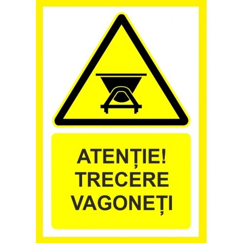 Indicator Trecere vagoneti, Sticker autocolant