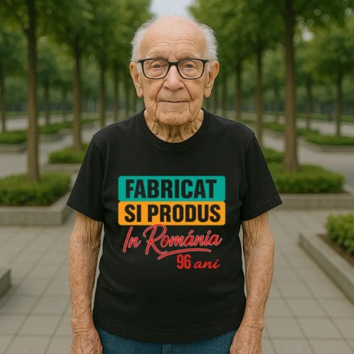 Tricou 96 ani Model: Fabricat și produs în România 96 ani | Bărbat