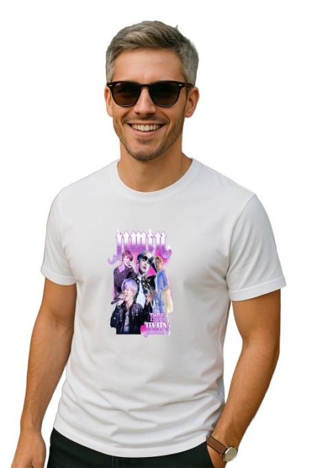 Tricou barbat Kpop cu trupa JIMIN 5 music Coreean 235