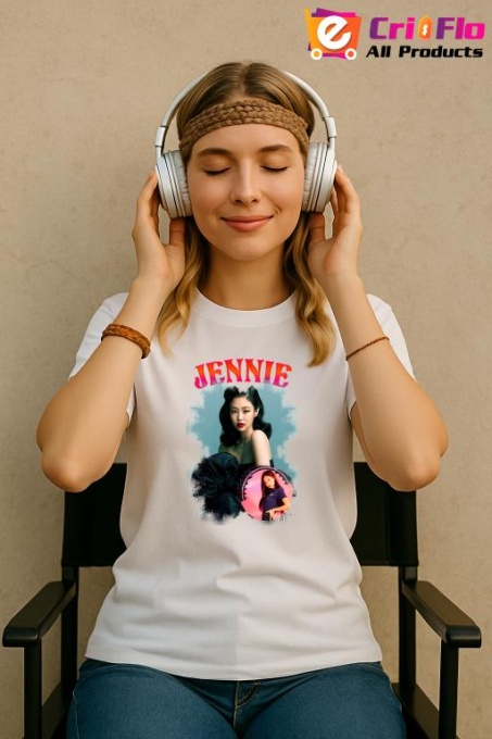 Tricou KPOP dama cu trupa formatia JENNE , music Coreean 221