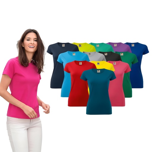 Tricou simplu dama, clasic lejer basic pentru femei | 35 de culori disponibile - 134