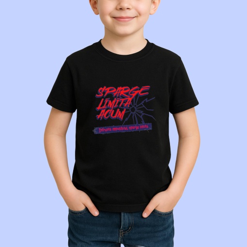 Tricou Sparte Limita acum, infrunta imposibilul Negru, Copii | Dama | Barbat