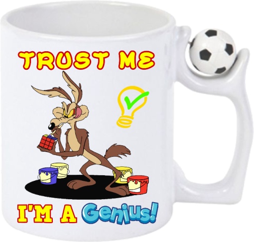 Cana Antistres Personalizată cu textul: Trust Me! I'm a GENIUS