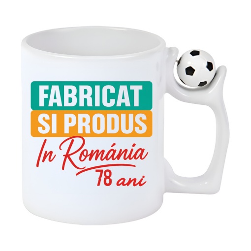 Cană Cadou 78 ani - Cadou Unic - Fabricat și produs în România pentru Vârsta de 78 ani