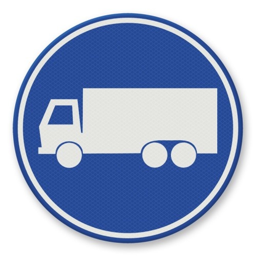 Indicator Banda obligatorie pentru camioane, Sticker autocolant