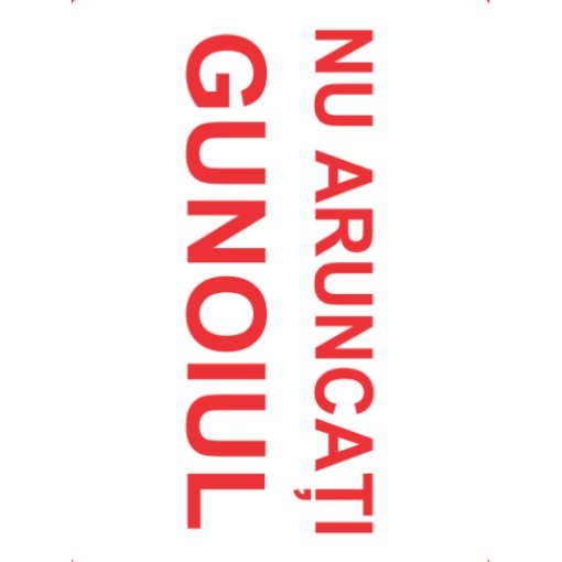 Indicator Indicator nu aruncati gunoiul, Sticker autocolant