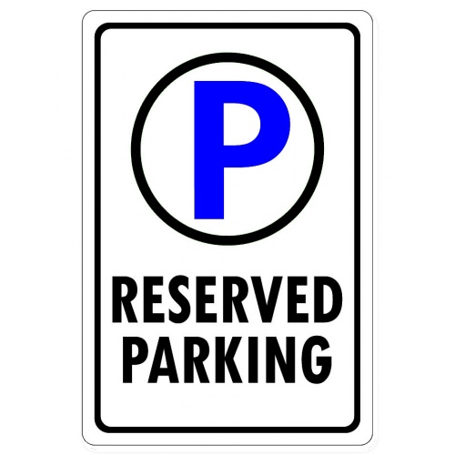 Indicator Reserved parking v1, Sticker autocolant