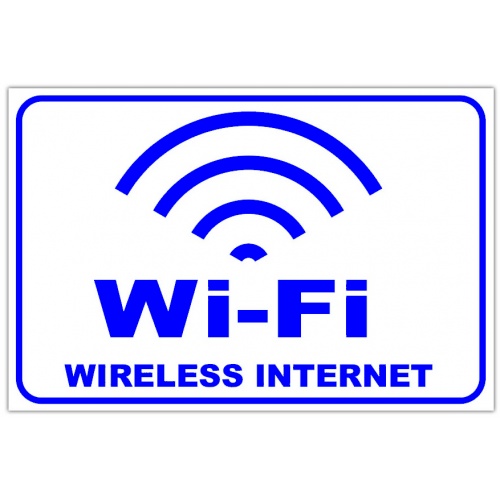 Indicator Wi-fi wireless internet, Sticker autocolant