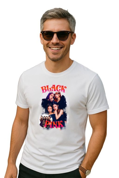 Tricou barbat Kpop cu trupa BLACKPINK 4 music Coreean 163