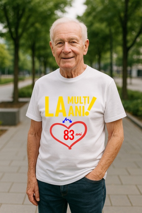 Tricou Cadou 83 ani - Cadou aniverasare Barbat
