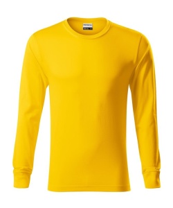 Bluza cu maneca lunga unisex de culoare galben