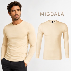 Bluză Bărbați Malfini Merino Rise LS 159, 100% Lână Merino, 190 g/m², Mânecă Lungă, Slim Fit, Termoreglare, Anti Miros, Mărimi S–3XL - Img 11