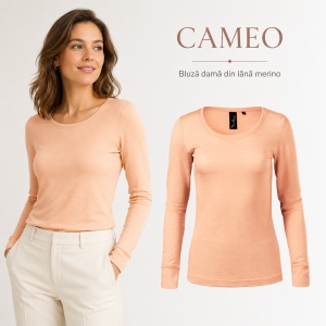 Bluză Damă Malfini Premium Merino Rise LS 160 – 100% Lână Merino, Mânecă Lungă, Slim Fit - Img 11