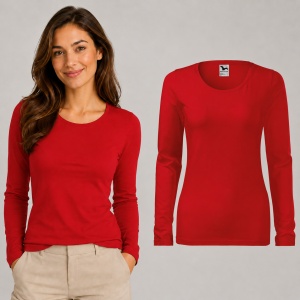Bluză Damă Slim cu Mânecă Lungă, Bumbac 95% – 15 Nuanțe, XS–3XL - Img 15
