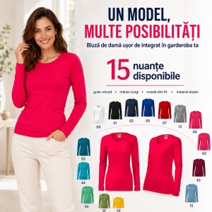Bluză de Femei cu Mâneci Lungi | 15 culori disponibile -139 - Img 10