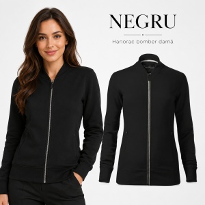 Bluza Premium Damă Tip Bomber cu Fermoar Malfini 454 – 320 g/m² - Img 14