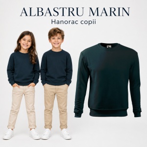 Bluză tip hanorac pentru copii, fără glugă, fete și băieți, 300 g/m² - Img 12