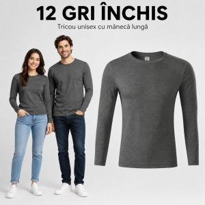 Bluză Tricou Unisex cu Mânecă Lungă Progress LS, 100% Bumbac, 150 g/m², Mărimi XS–3XL - Img 15