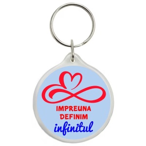Breloc personalizat Impreuna definim infinitul - Img 1