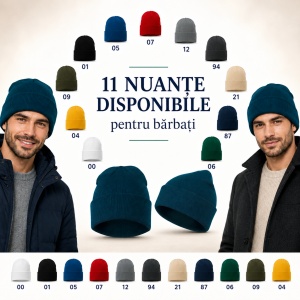 Căciulă Bărbați Unisex tip Beanie, Călduroasă, Tricotată și Modernă – 315