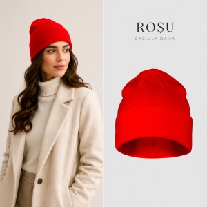 Căciulă Damă tip Beanie, Călduroasă, Tricotată și Modernă – Beanie 315 - Img 20