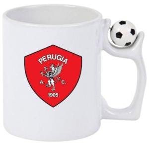 Cana AC Perugia Italia , cu logoul stema echipei, Cadoul Perfect
