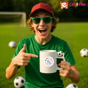 Cana Ajax Amsterdam , cu logoul stema echipei, Cadoul Perfect - Img 12