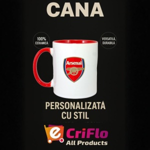 Cana Arsenal FC Anglia , cu logoul stema echipei, Cadoul Perfect - Img 45