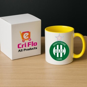 Cana AS Saint-etienne Franta , cu logoul stema echipei, Cadoul Perfect - Img 29