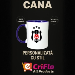 Cana Besiktas Turcia , cu logoul stema echipei, Cadoul Perfect - Img 25