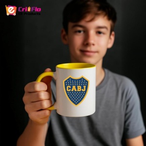 Cana Boca Juniors Argentina , cu logoul stema echipei, Cadoul Perfect - Img 33