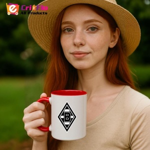 Cana Borussia Monchengladbach Germania , cu logoul stema echipei, Cadoul Perfect - Img 48