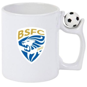 Cana Brescia calcio Italia , cu logoul stema echipei, Cadoul Perfect