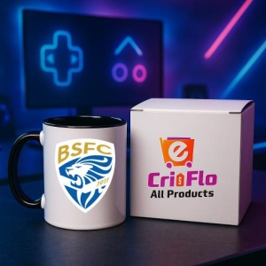Cana Brescia calcio Italia , cu logoul stema echipei, Cadoul Perfect - Img 34