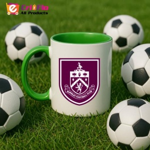 Cana Burnley Anglia , cu logoul stema echipei, Cadoul Perfect - Img 23